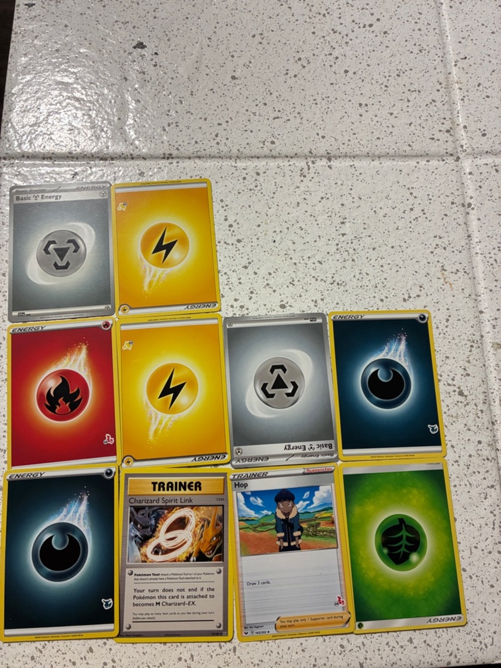 Pokémon Energy and Trainer Card Lot - Multi-Color - 10 Cards